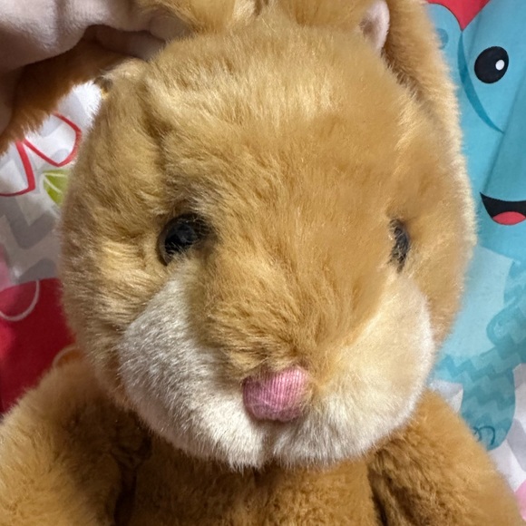 Rare Russ Berrie Peaches Rabbit Soft Plush Toy 12” Easter Bunny - Picture 3 of 6